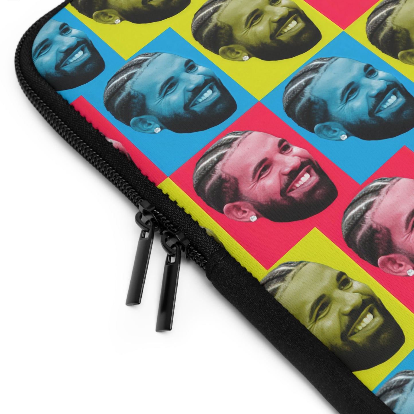 Drake Colored Checker Faces Laptop Sleeve