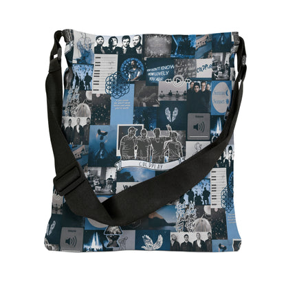 Coldplay Sunrise Sunset Collage Adjustable Tote Bag