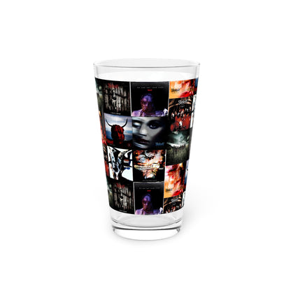 Slipknot Album Art Collage Pint Glass