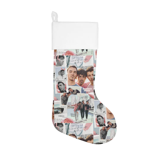 Jonas Brother Happiness Begins Collage Christmas Holiday Stocking
