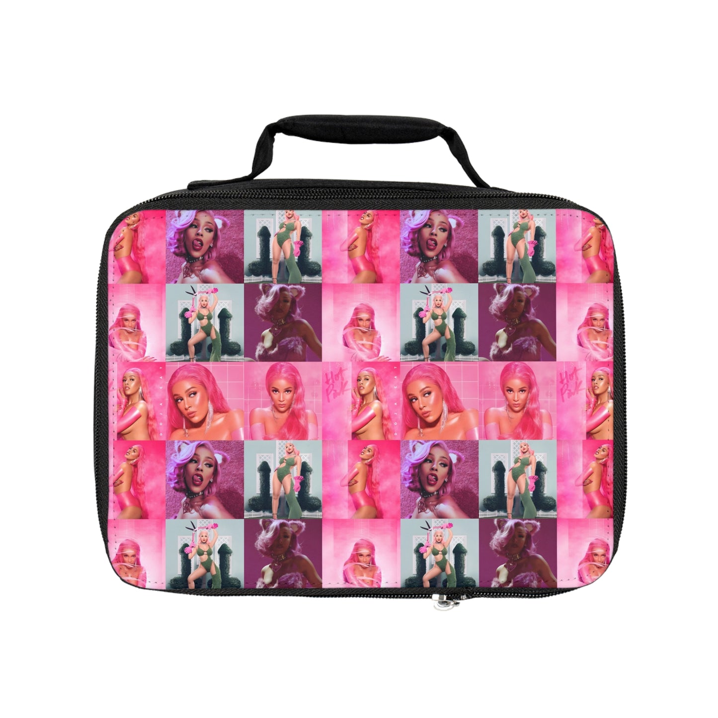 Doja Cat Hot Pink Mosaic Lunch Bag