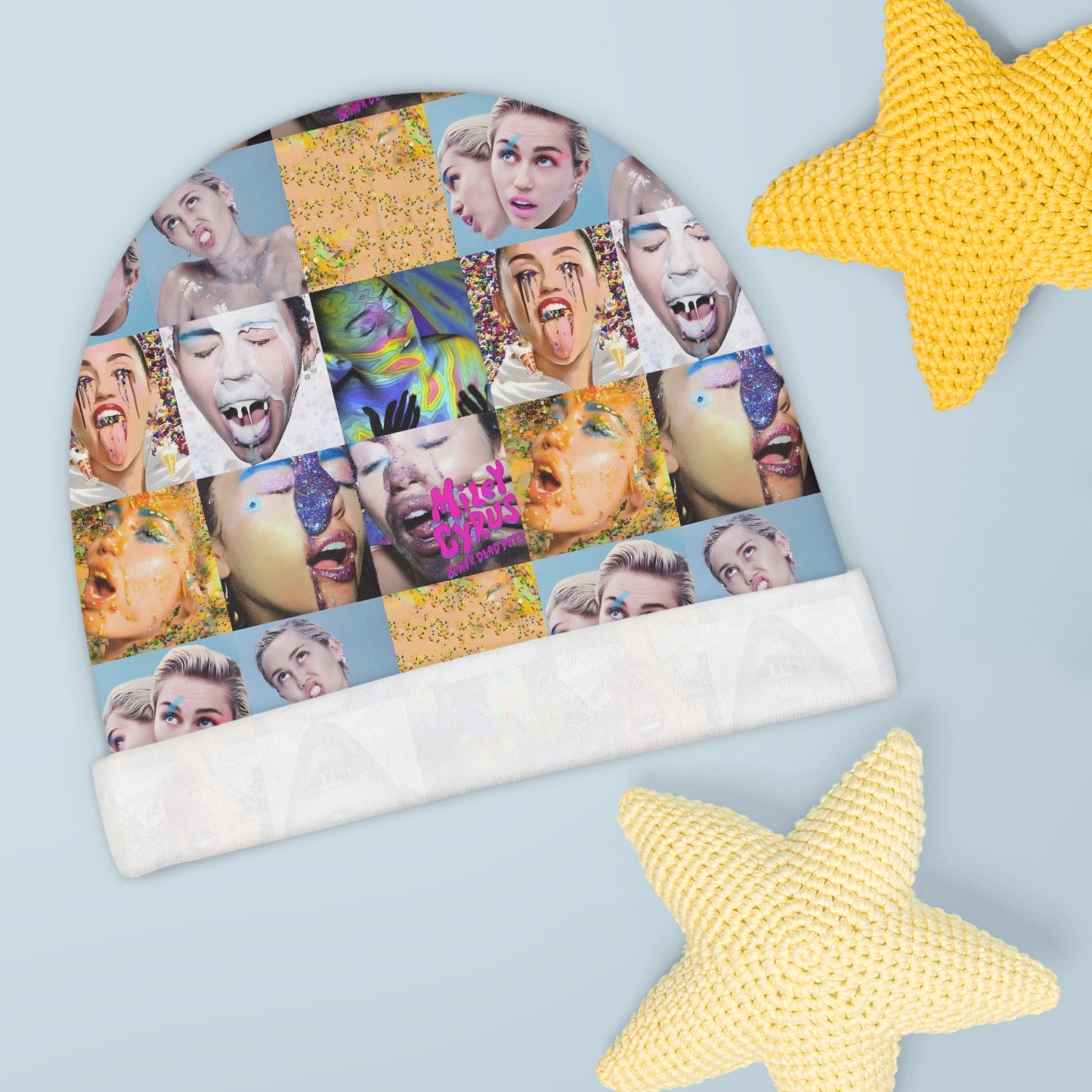 Miley Cyrus & Her Dead Petz Mosaic Baby Beanie