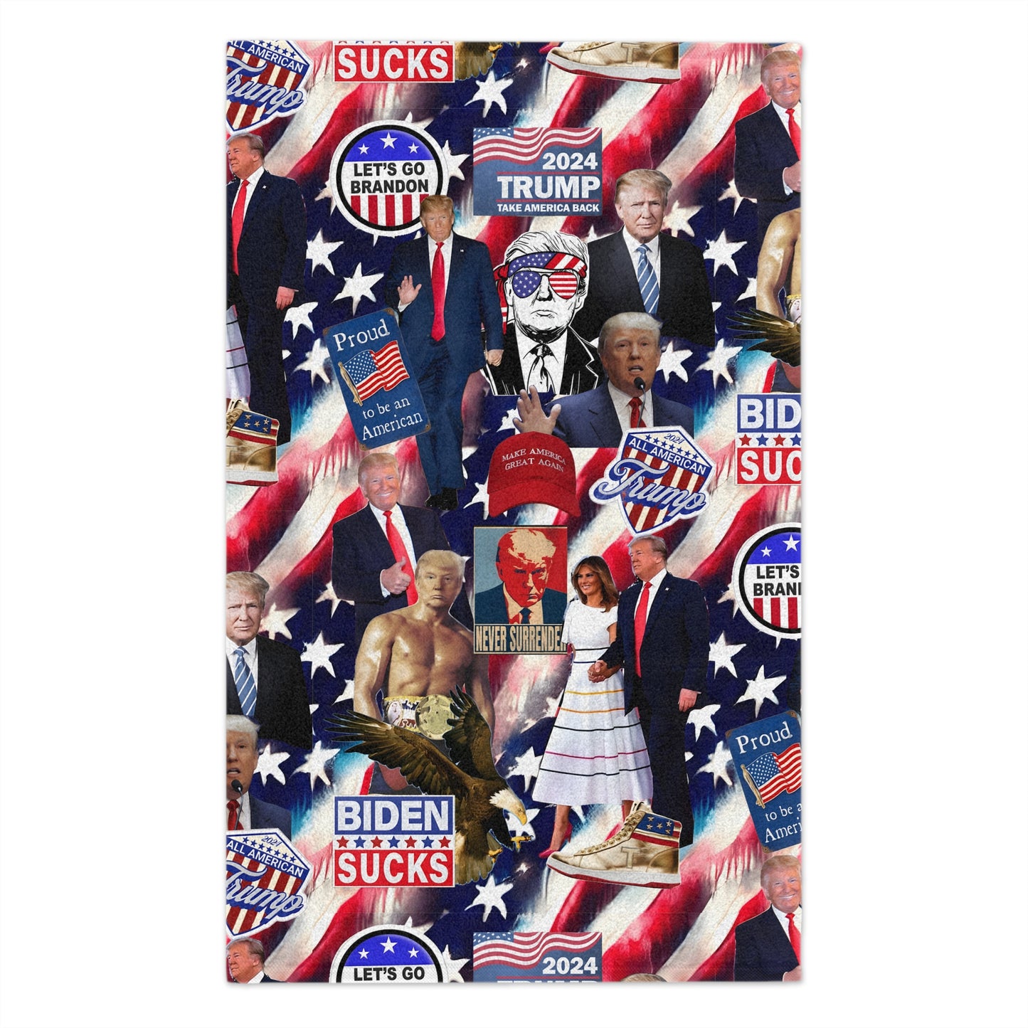 Donald Trump 2024 MAGA Montage Rally Towel