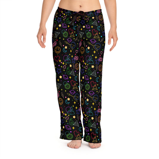 Daft Punk Arcade Carpet Pattern Women's Pajama Pants