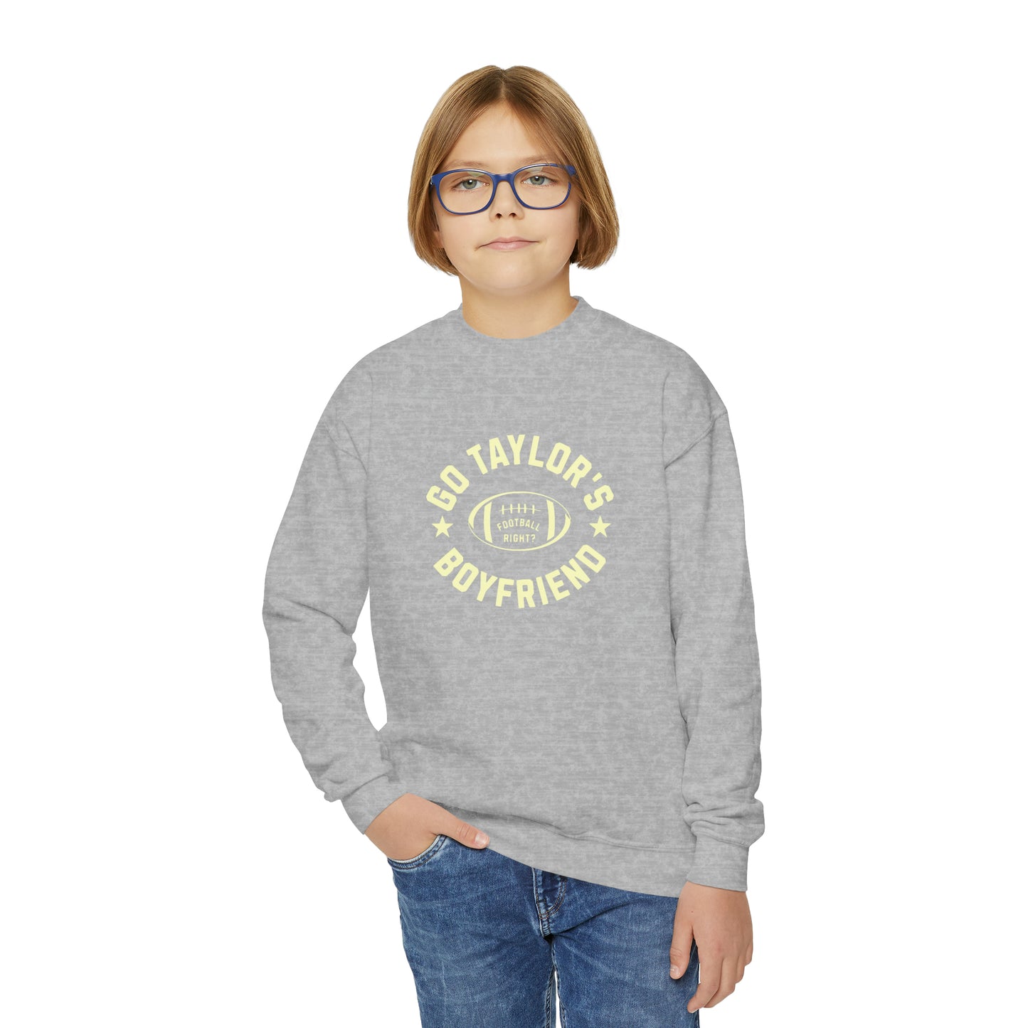 Taylor Swift Go Boyfriend Youth Crewneck Sweatshirt