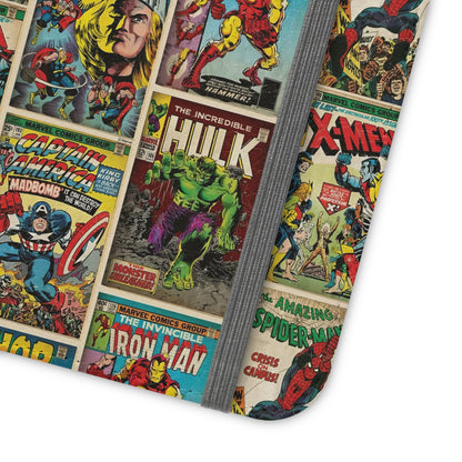 Marvel Comic Book Cover Collage Phone Flip Case