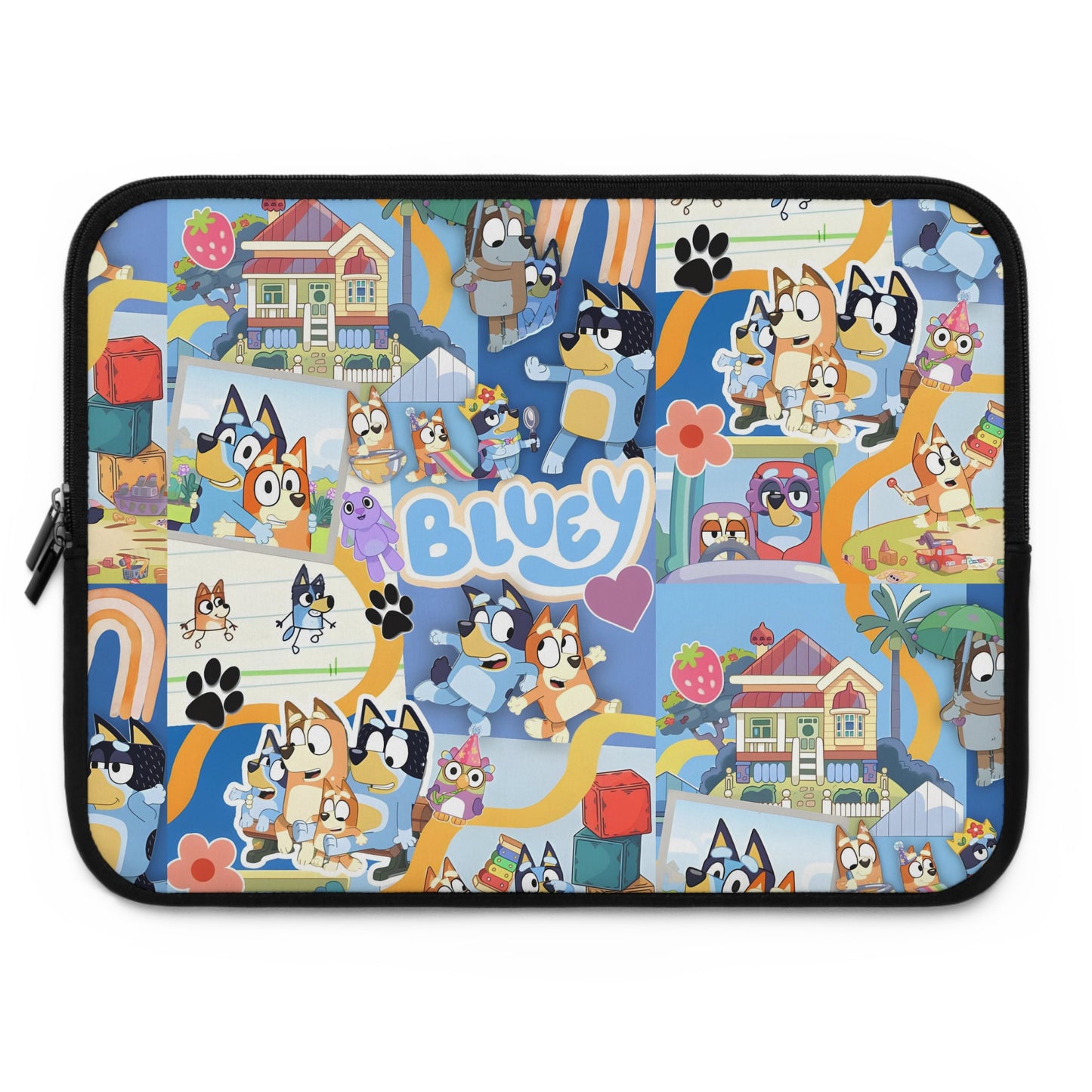 Bluey Playtime Collage Laptop Sleeve