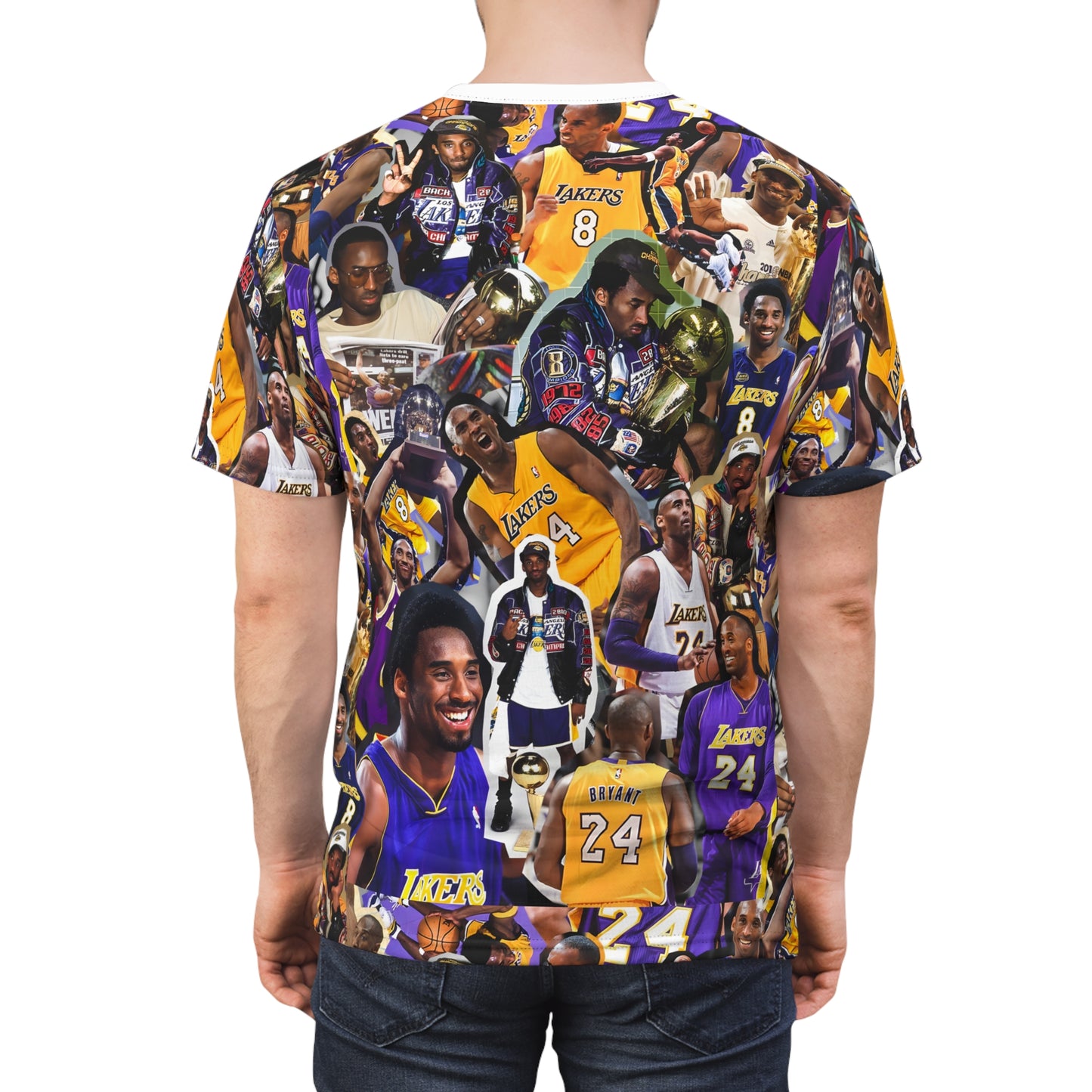 Kobe Bryant Career Moments Photo Collage Unisex Cut & Sew Tee