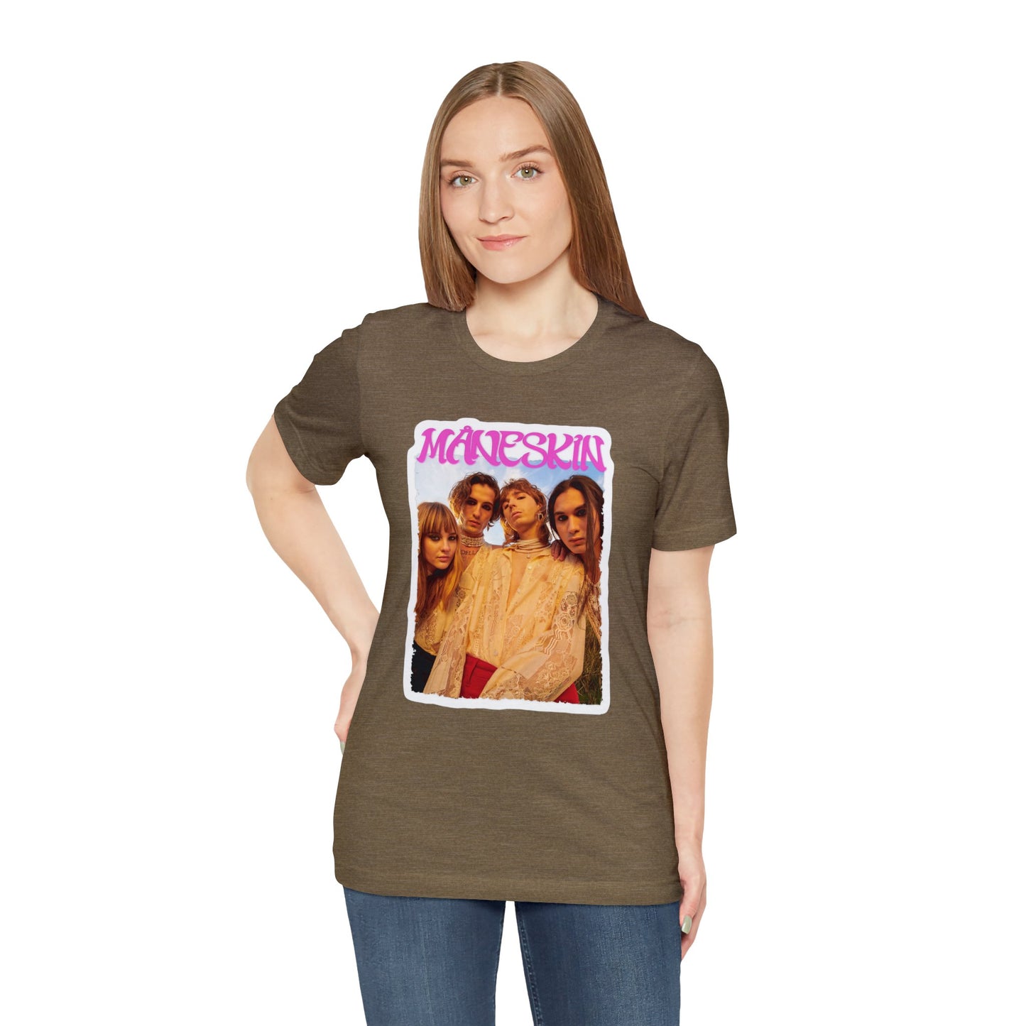 Måneskin Group Photo Unisex Jersey Short Sleeve Tee Shirt