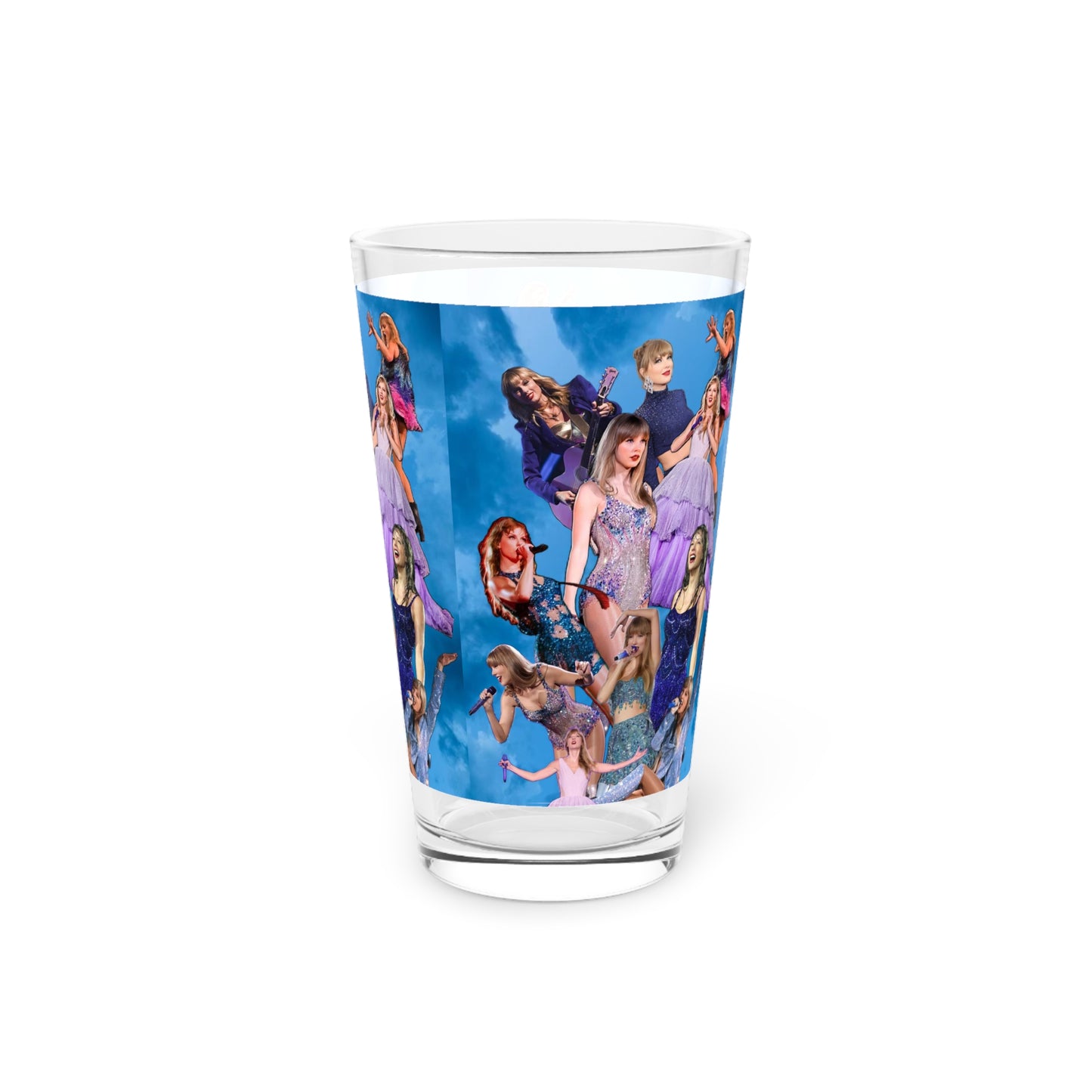 Taylor Swift Blue Skies Collage Pint Glass