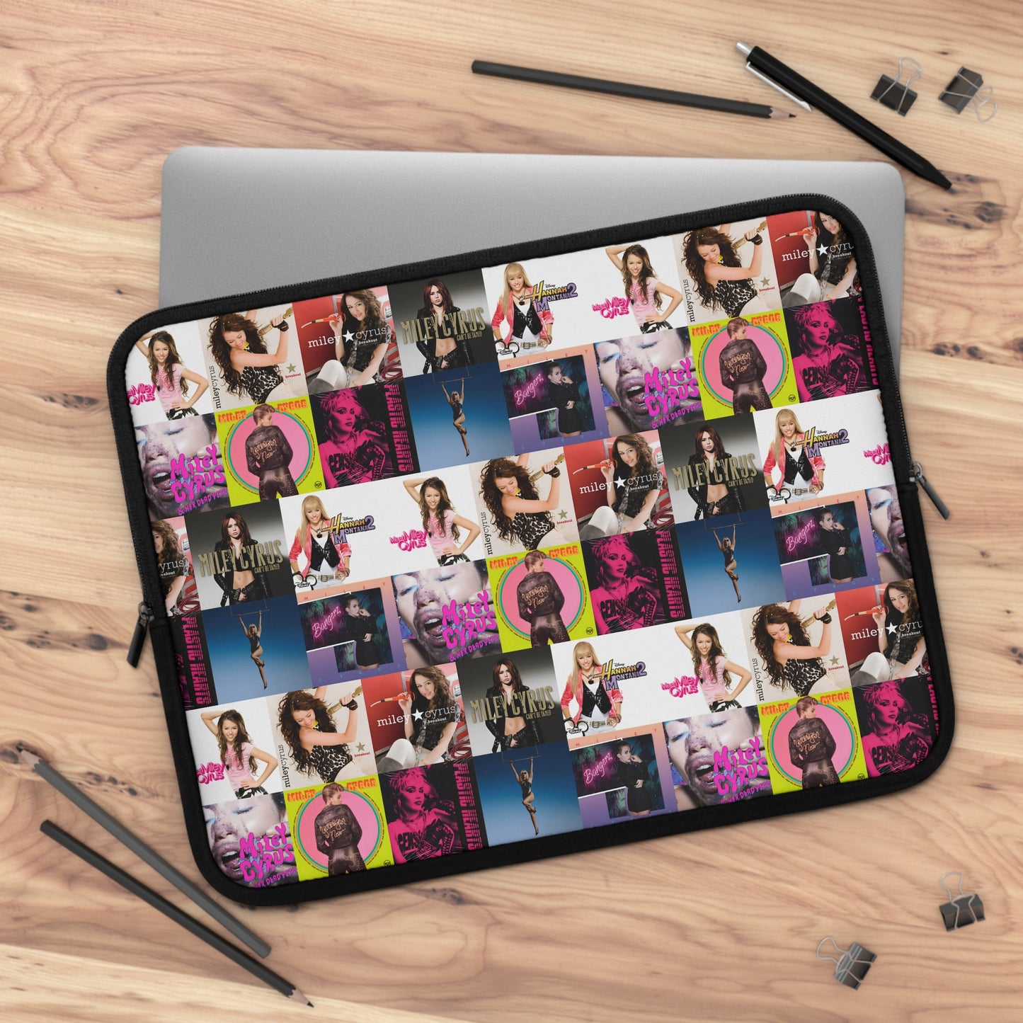 Miley Cyrus Album Cover Collage Laptop Sleeve