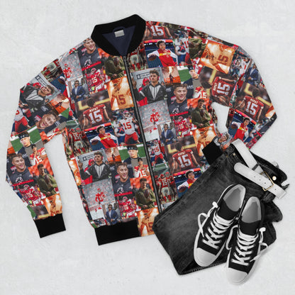 Patrick Mahomes Chiefs MVPAT Photo Collage Men's Bomber Jacket