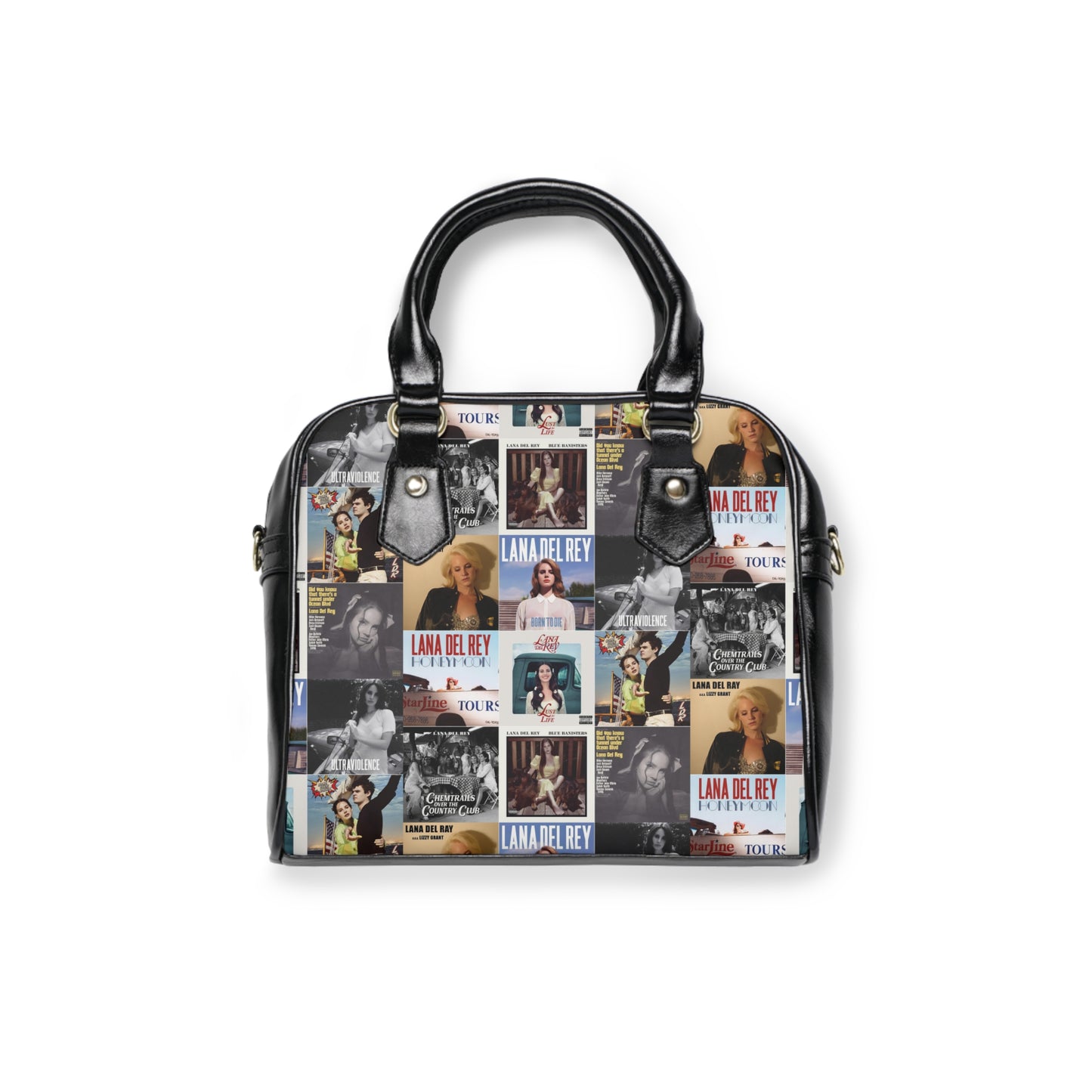 Lana Del Rey Album Cover Collage Shoulder Handbag