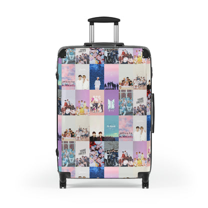 BTS Pastel Aesthetic Collage Suitcase