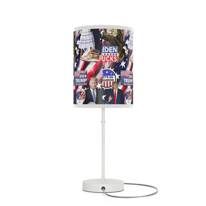 Donald Trump 2024 MAGA Montage Lamp on a Stand