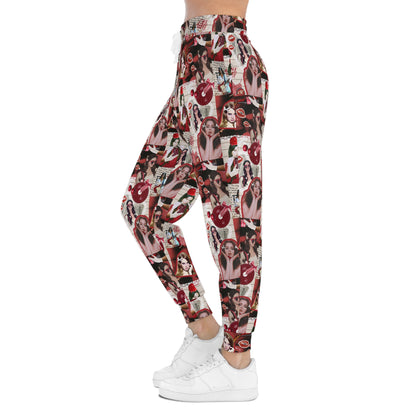 Lana Del Rey Cherry Coke Collage Athletic Jogger Sweatpants