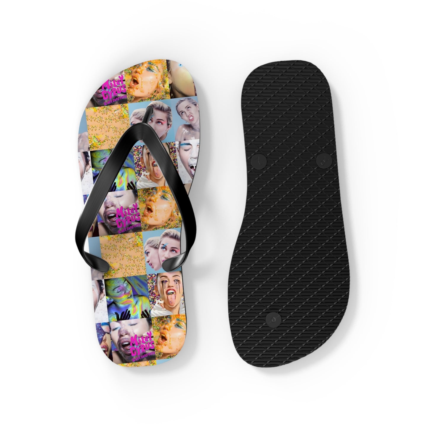 Miley Cyrus & Her Dead Petz Mosaic Flip Flops
