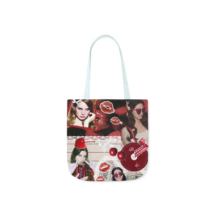 Lana Del Rey Cherry Coke Collage Polyester Canvas Tote Bag