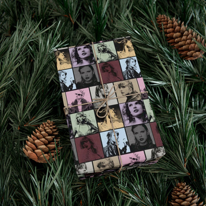 Taylor Swift Eras Collage Gift Wrap Paper