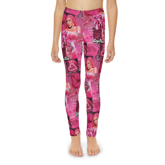 Doja Cat Pink Vibes Collage Youth Leggings