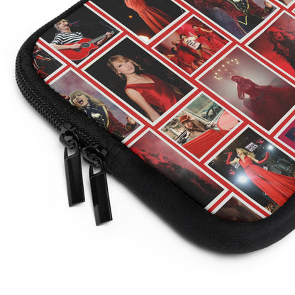 Taylor Swift Red Era Collage Laptop Sleeve