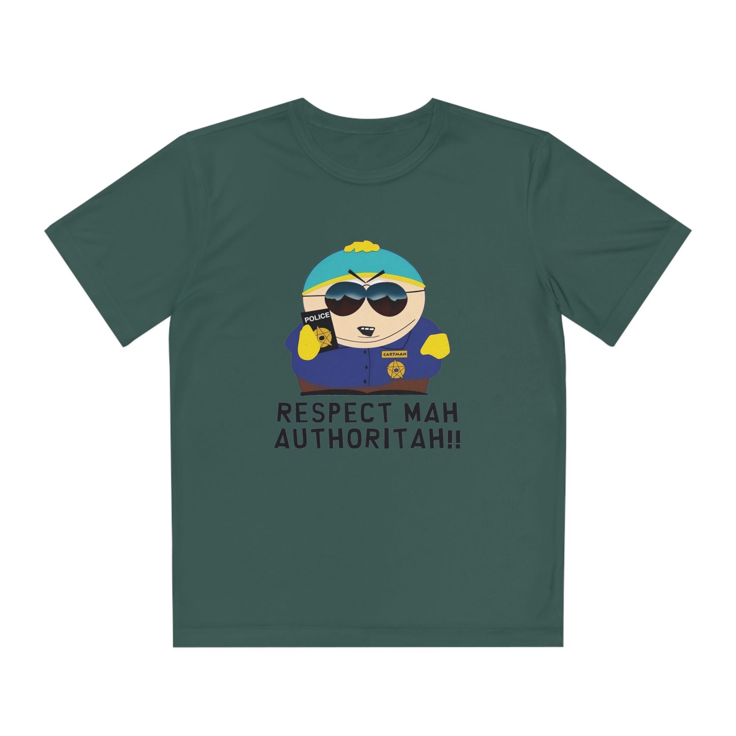 South Park Cartman Respect Mah Autheritah! Youth Competitor Tee