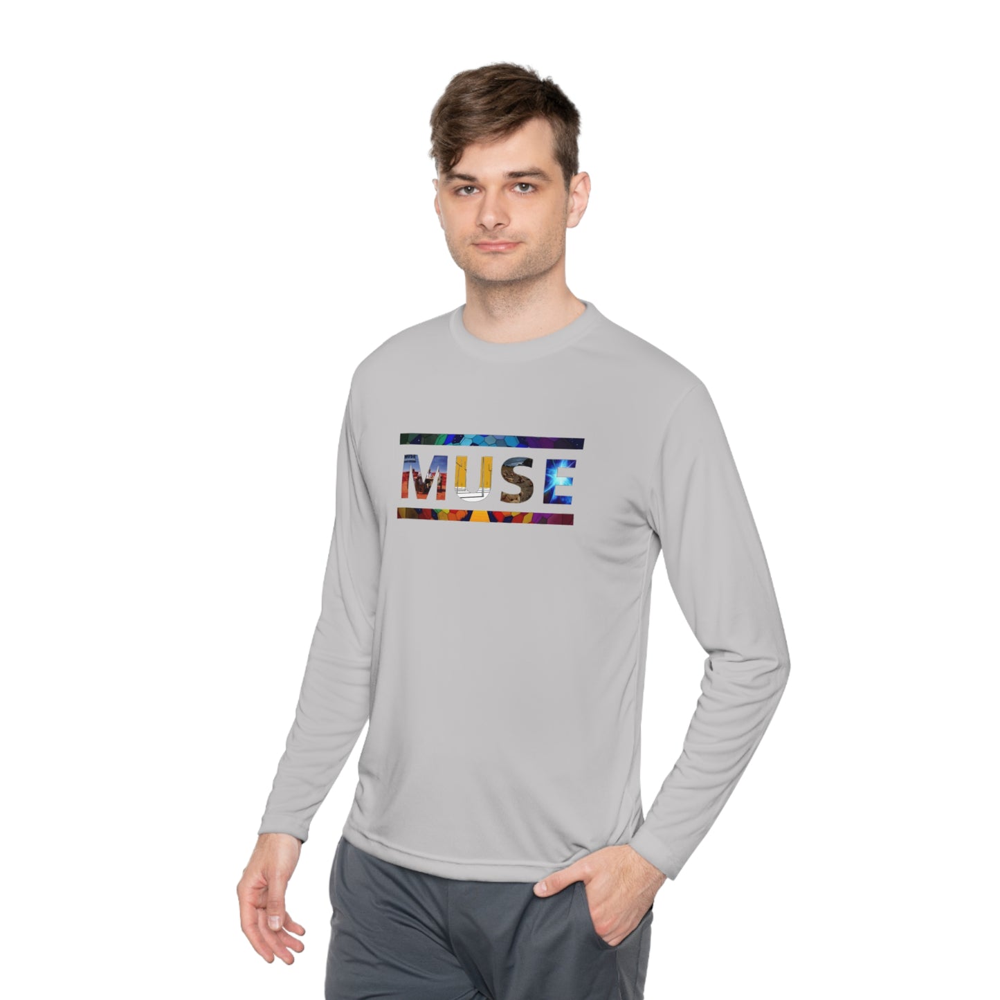 Muse Album Art Letters Unisex Lightweight Long Sleeve Tee