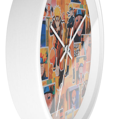 Naruto Uzumaki Sunflower Blaze Collage Wall Clock