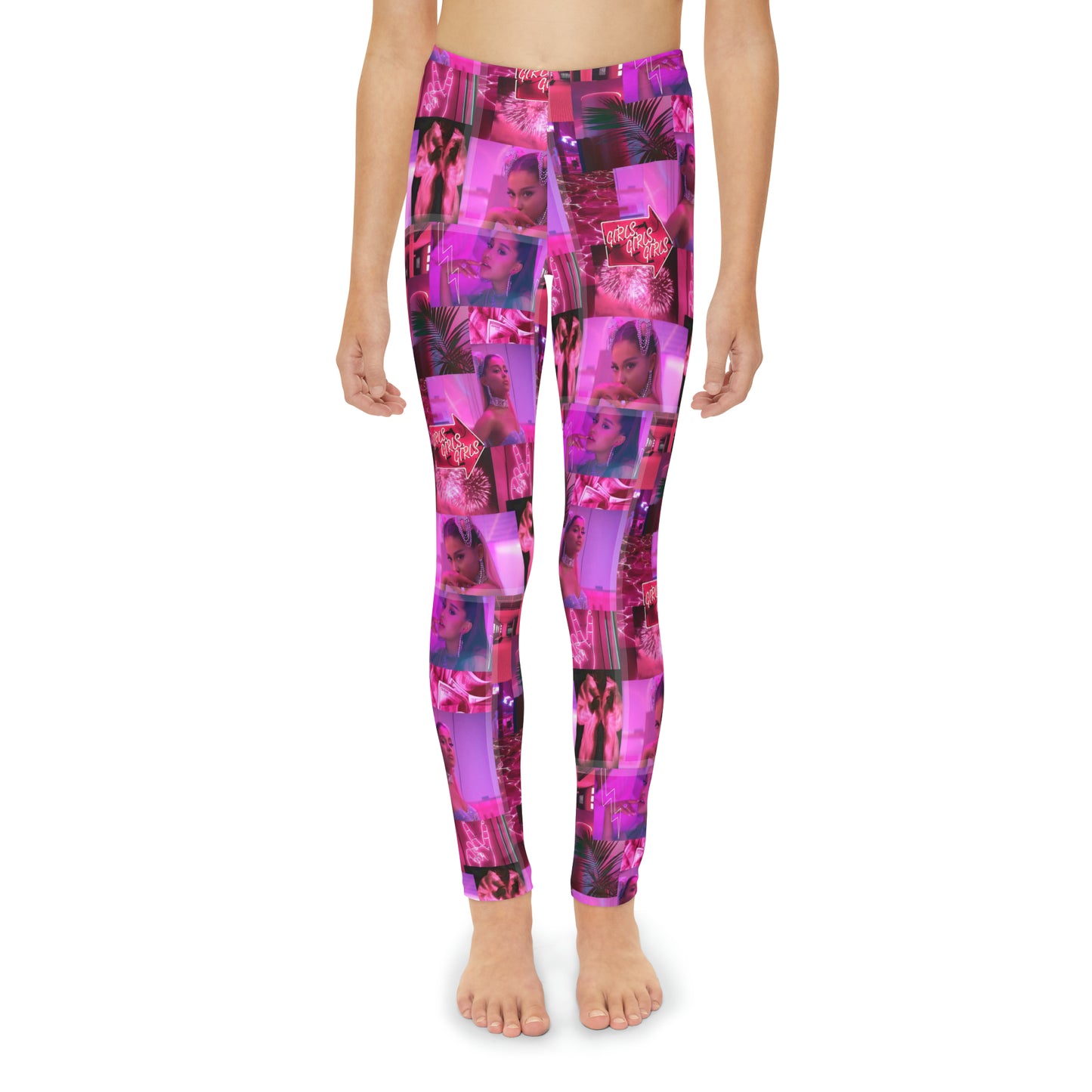 Ariana Grande 7 Rings Collage Youth Leggings