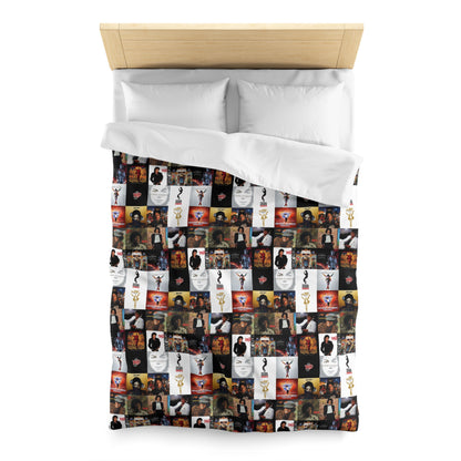 Michael Jackson Album Cover Collage Microfiber Duvet Cover