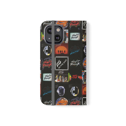 Daft Punk Album Cover Art Collage Phone Flip Case