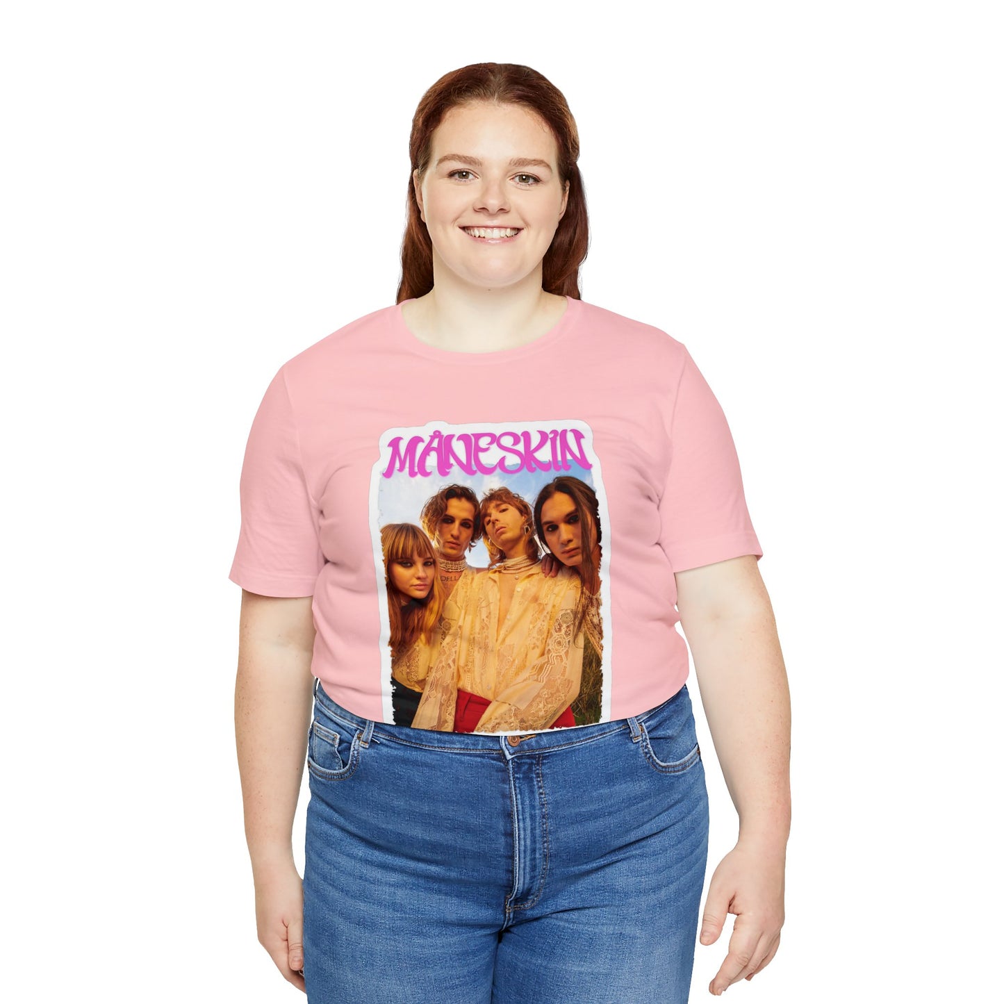 Måneskin Group Photo Unisex Jersey Short Sleeve Tee Shirt