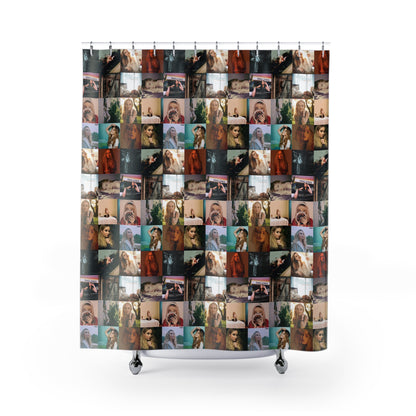 Sabrina Carpenter Album Cover Collage Shower Curtain