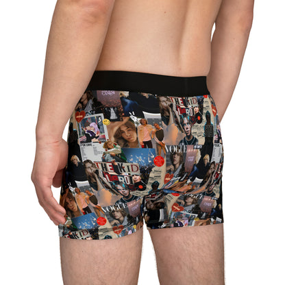 The Kid LAROI No Music No Life Collage Men's Boxers