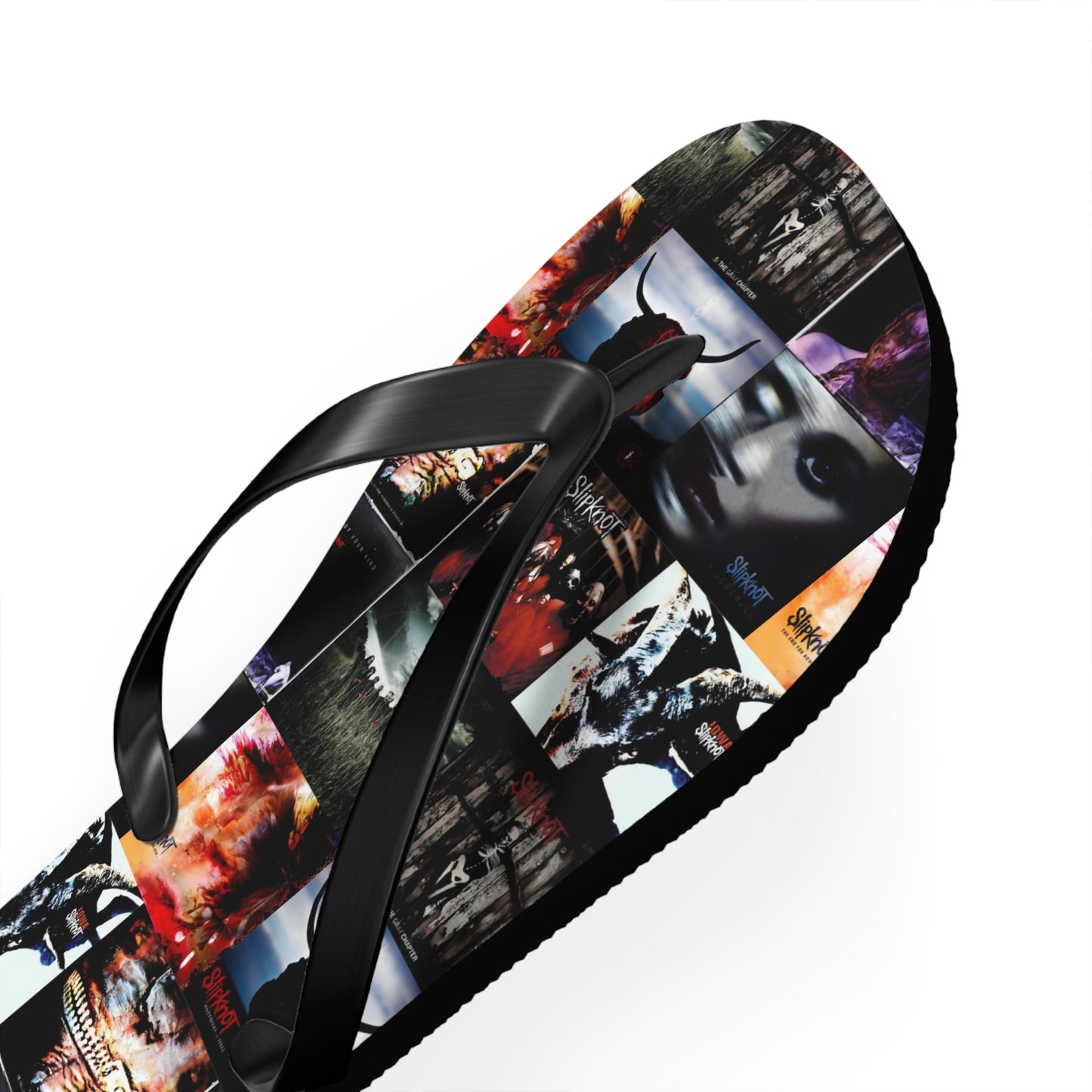 Slipknot Album Art Collage Flip Flops