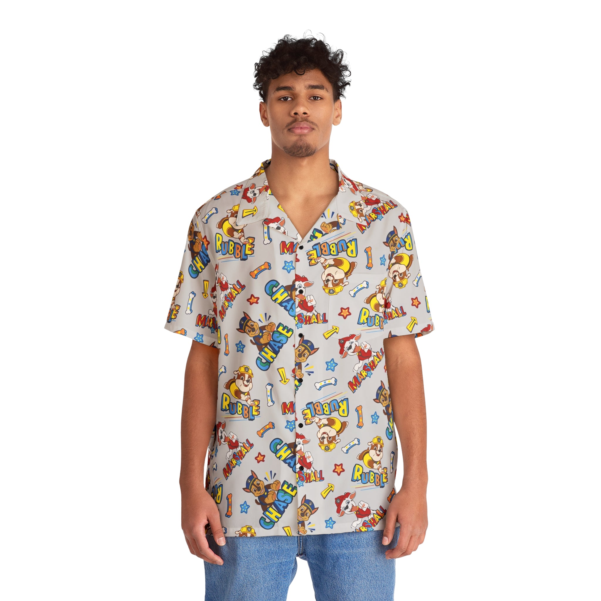 Paw Patrol Puppy Playtime Men s Hawaiian Shirt Fandom Flair