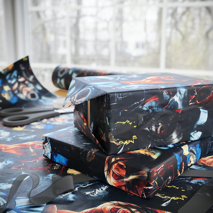 Anime Hero Montage Gift Wrapping Paper