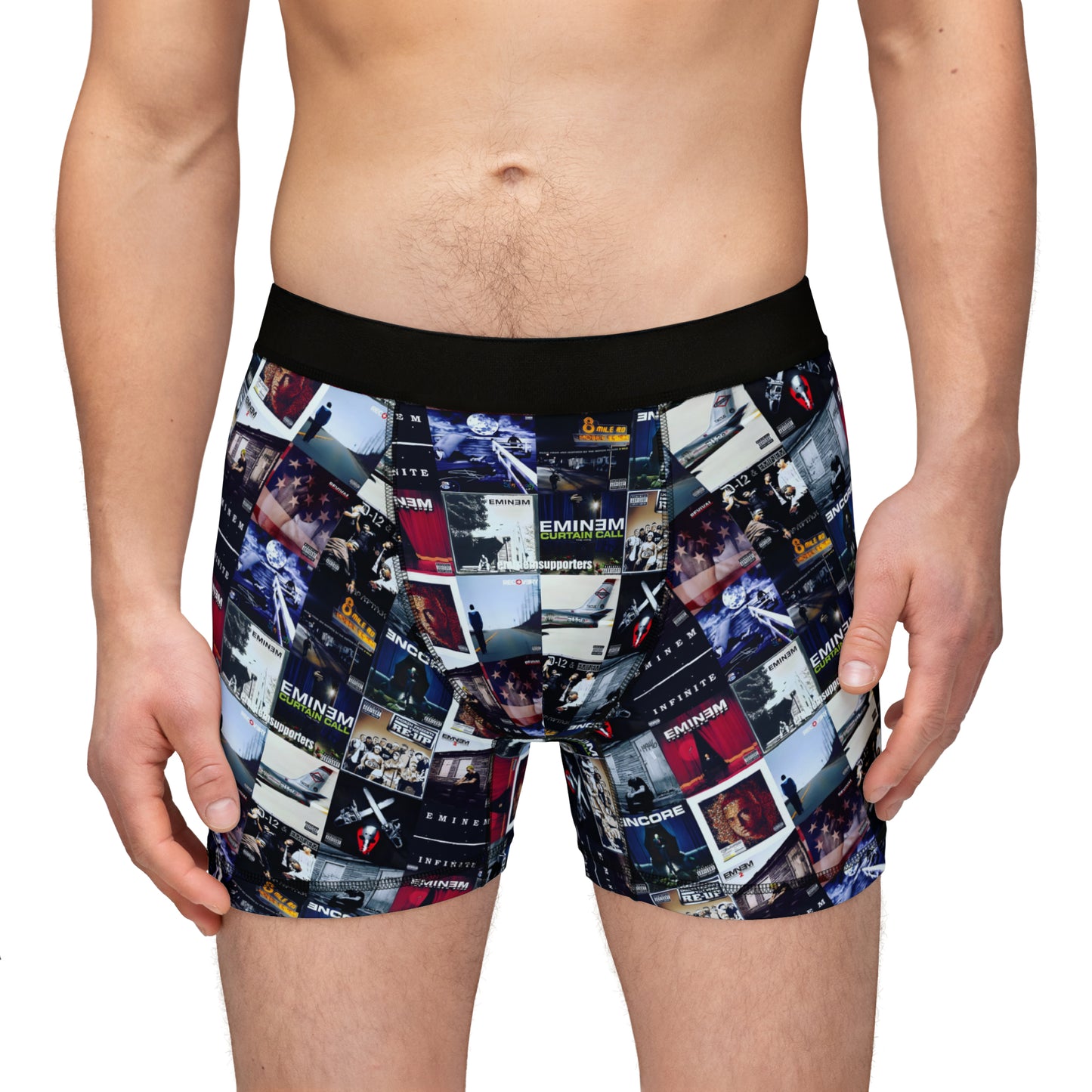 Eminem Album Art Cover Collage Men's Boxers