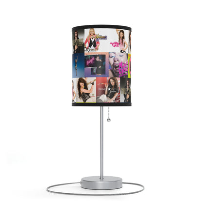 Miley Cyrus Album Cover Collage Lamp on a Stand