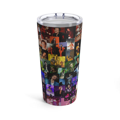 Harry Styles Rainbow Photo Collage Tumbler