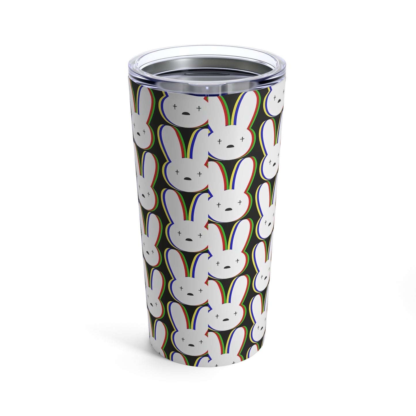 Bad Bunny Logo Pattern Tumbler 20oz