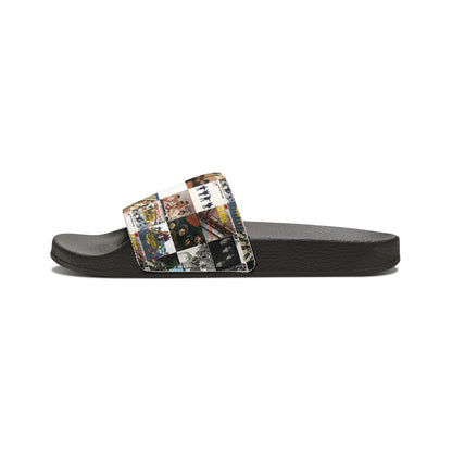 The Beatles Album Cover Collage Women's Slide Sandals