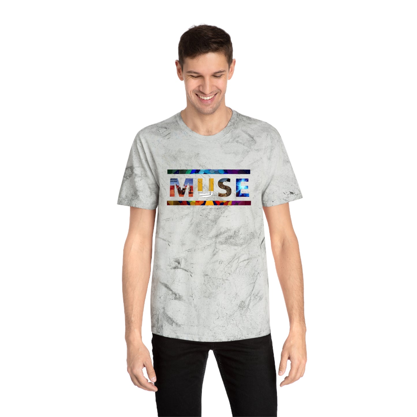 Muse Album Art Letters Unisex Color Blast T-Shirt