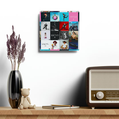 YUNGBLUD Album Cover Art Collage Acrylic Wall Clock