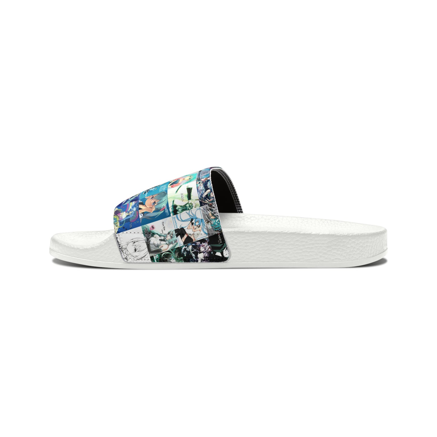 Hatsune Miku Album Cover Collage Men's Slide Sandals