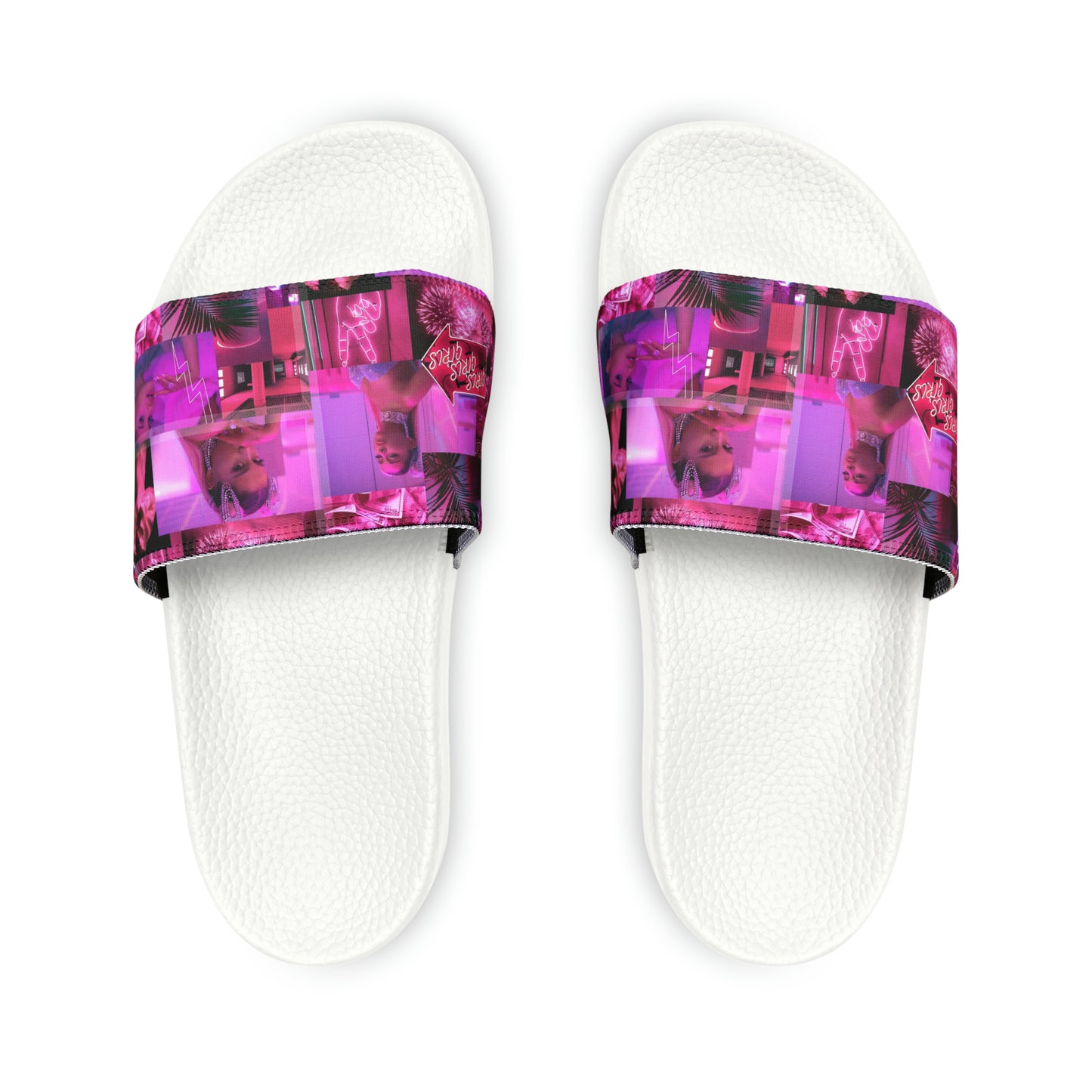 Ariana Grande 7 Rings Collage Women's Slide Sandals