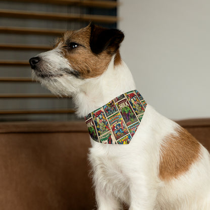 Marvel Comic Book Cover Collage Pet Bandana Collar