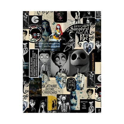 The Nightmare Before Christmas Rotten To The Core Collage Matte Vertical Poster