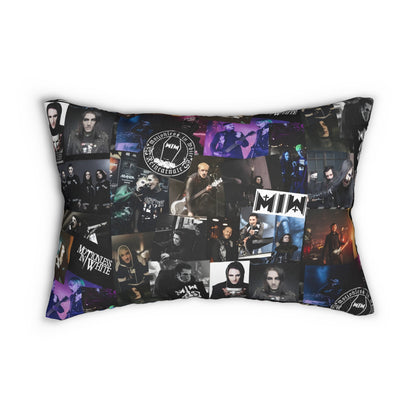 Motionless In White Photo Collage Polyester Lumbar Pillow