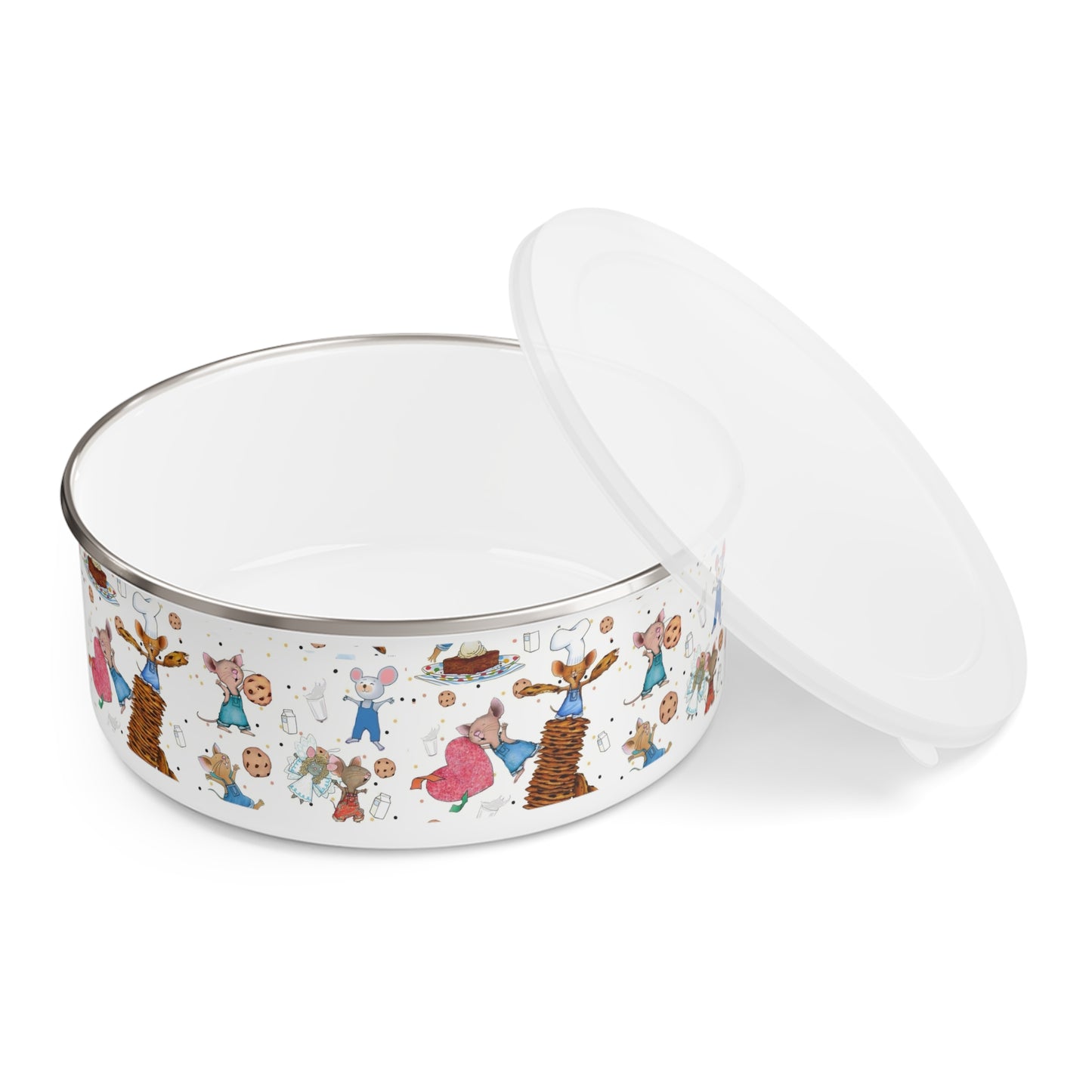 If You Give A Mouse A Cookie Collage Enamel Bowl